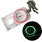 High Accuracy Survival Compass Waterproof Shockproof Hiking Compass with Magnifier Navigation Tool