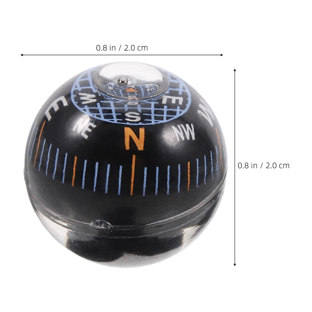 Mini Dashboard Ball Compass for Car and Outdoor Navigation Accurate Direction Guide