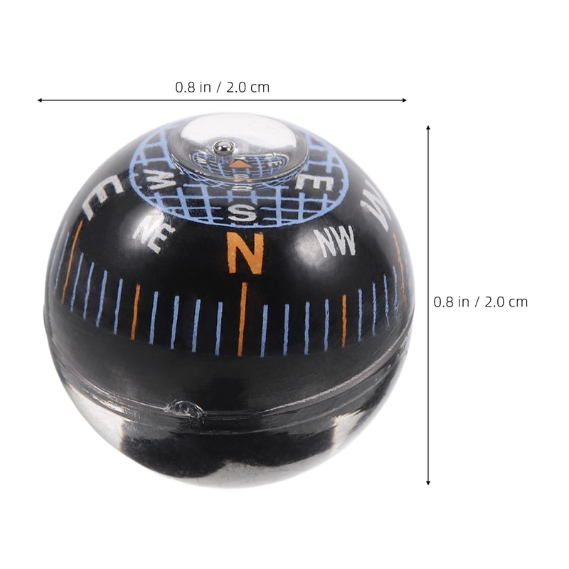 Mini Dashboard Ball Compass for Car and Outdoor Navigation Accurate Direction Guide