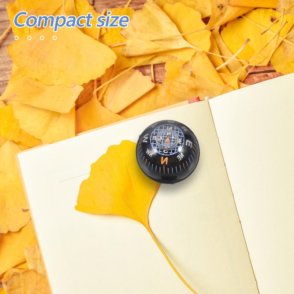 Portable Dashboard Ball Compass Mini Navigation Tool for Car Boat Hiking Travel Direction Guide