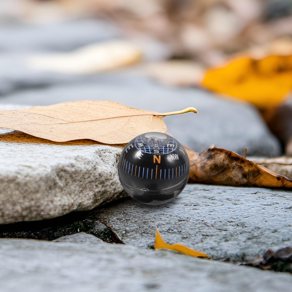 Portable Dashboard Ball Compass Mini Navigation Tool for Car Boat Hiking Travel Direction Guide