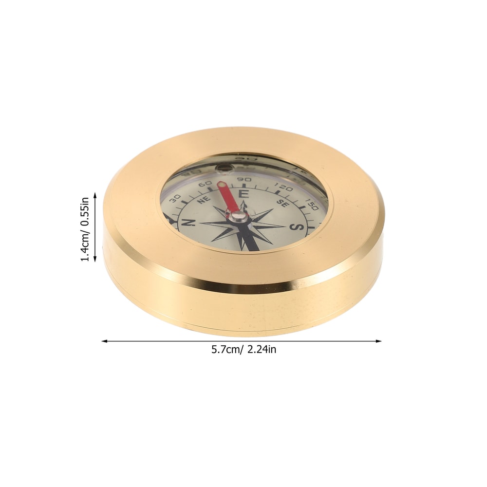 Retro Copper Compass Portable Navigation Tool for Hiking Camping and Survival Exploration