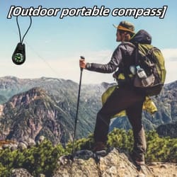 waterproof mini survival compass portable pocket hiking navigation tool