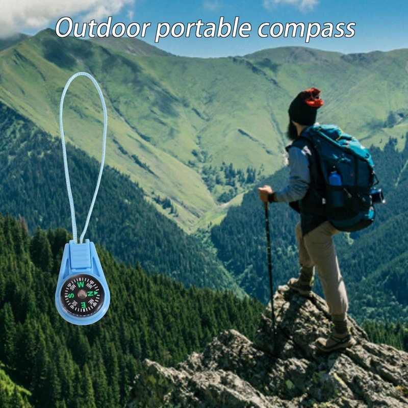 Waterproof Mini Survival Compass Portable Pocket Hiking Navigation Tool