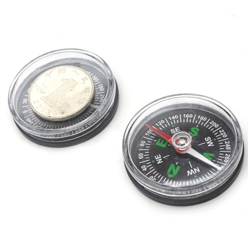 Portable Mini Survival Compass Keychain Precision Navigation Tool for Hiking Camping Outdoor Gear