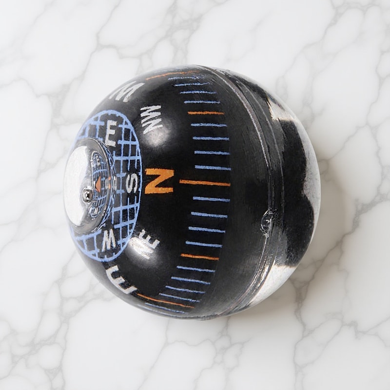 Mini Car Dashboard Compass Ball Navigation Tool for Hiking Camping and Off Road Driving