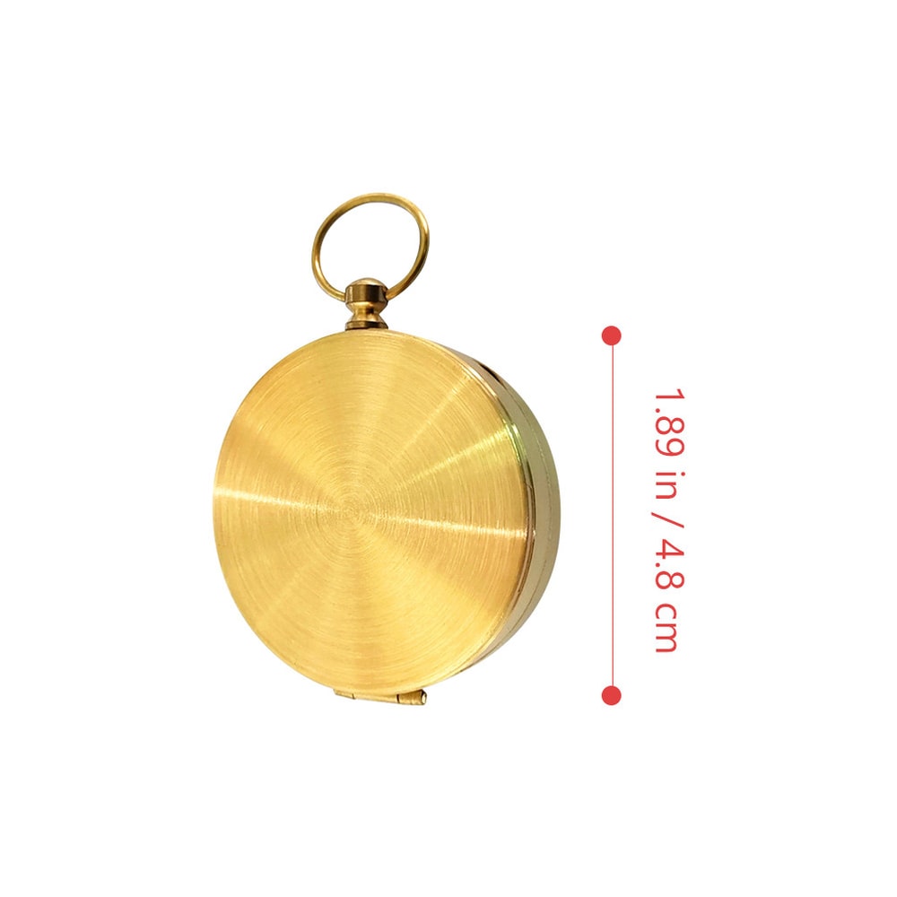 Portable Mini Compass Pendant Keychain for Hiking and Survival Navigation