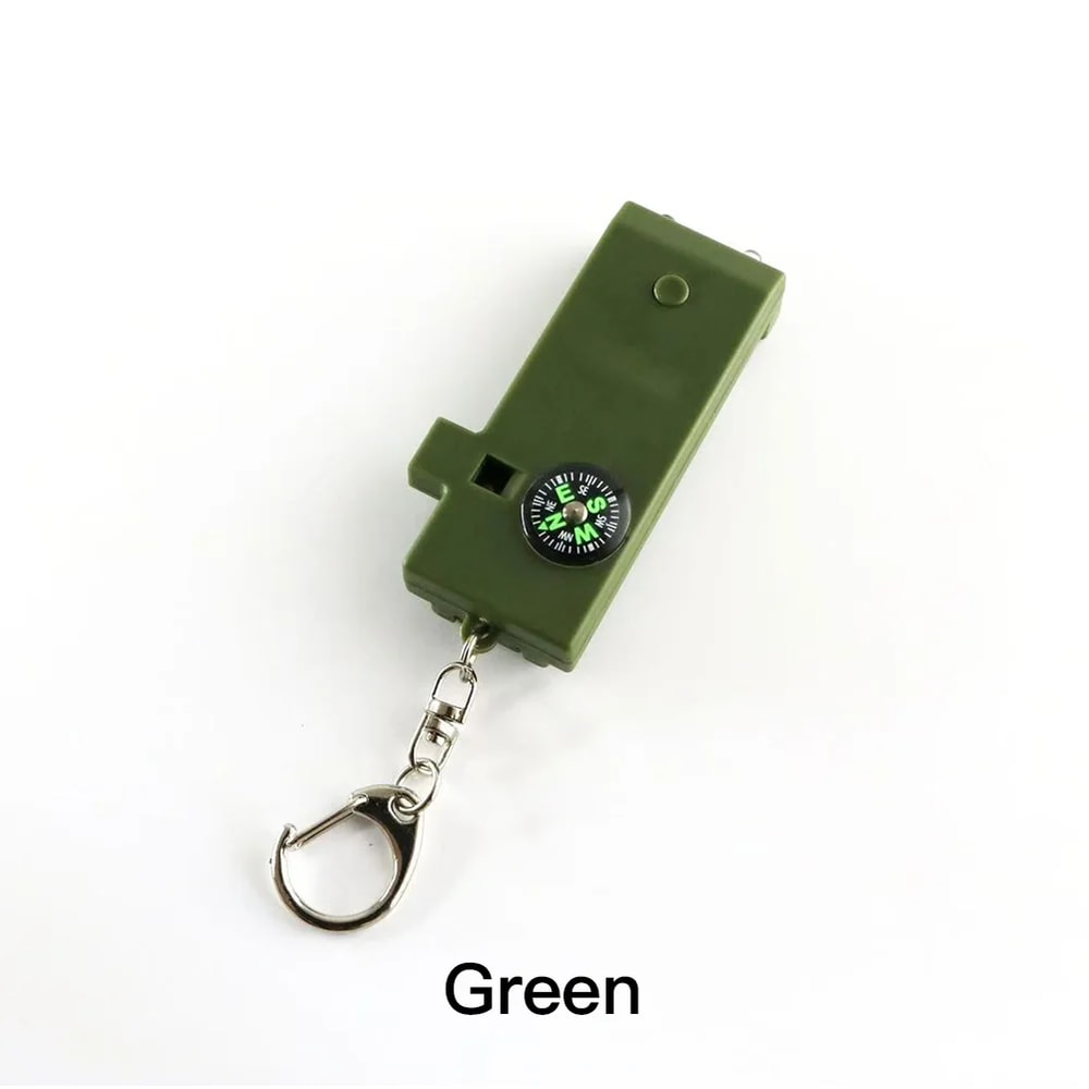 Tactical Compass Keychain EDC Organizer Carbon Fiber Key Holder