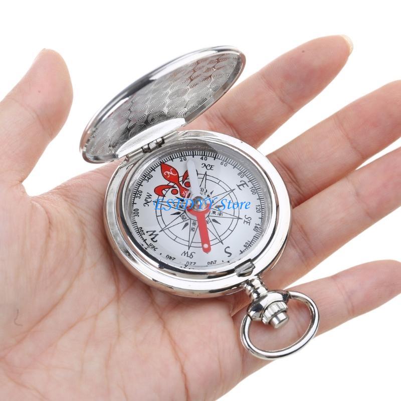Glow Compass Car Survival Tool Keychain for Outdoor Navigation and Emergency Use