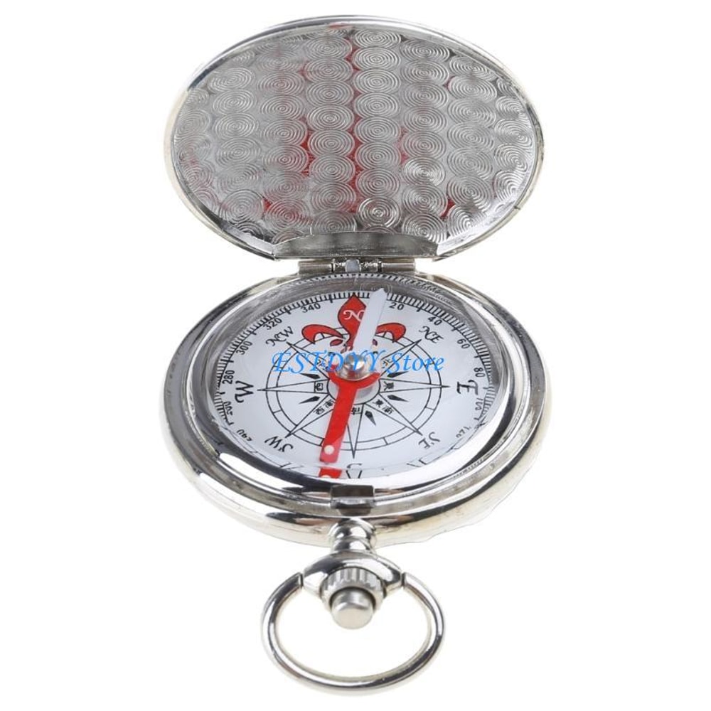 Glow Compass Car Survival Tool Keychain for Outdoor Navigation and Emergency Use