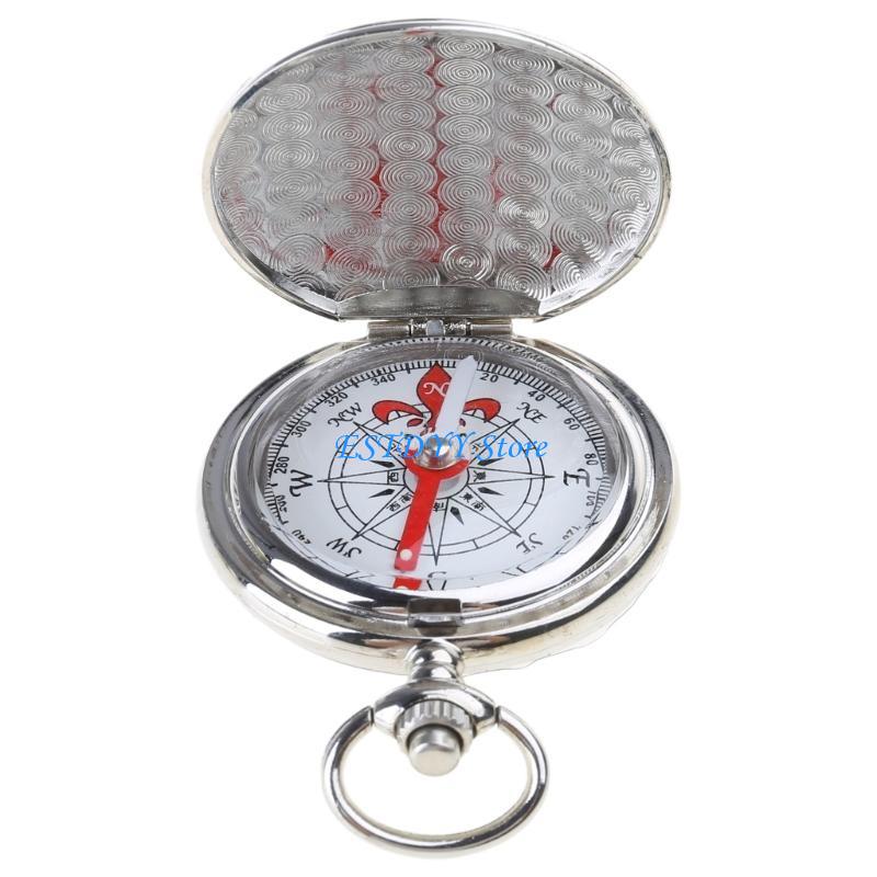 Glow Compass Car Survival Tool Keychain for Outdoor Navigation and Emergency Use