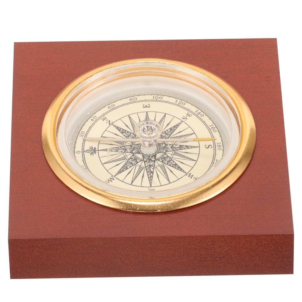 Vintage Wooden Compass for Hiking Outdoor Survival Navigation Tool