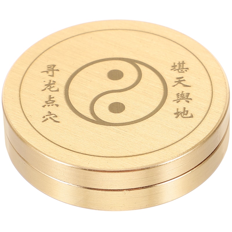 Pure Copper Feng Shui Compass Ancient Chinese Luo Pan Travel Compass