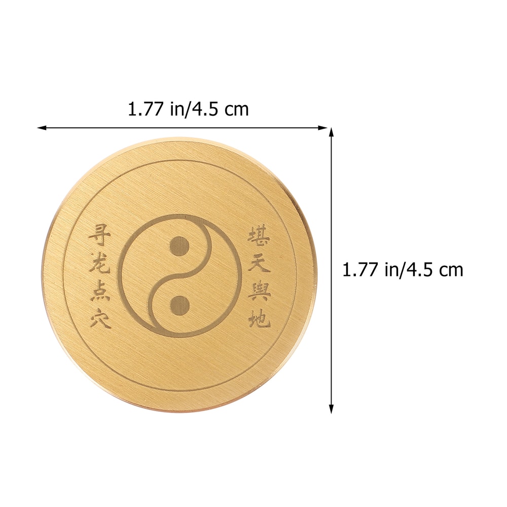 Pure Copper Feng Shui Compass Ancient Chinese Luo Pan Travel Compass
