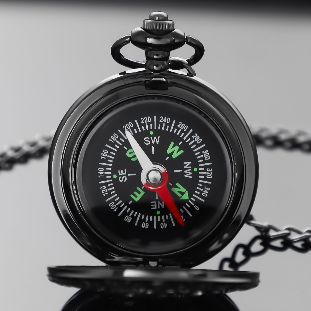 Vintage Brass Compass Pocket Watch Antique Style Navigation Compass For Hiking Camping Gift 6