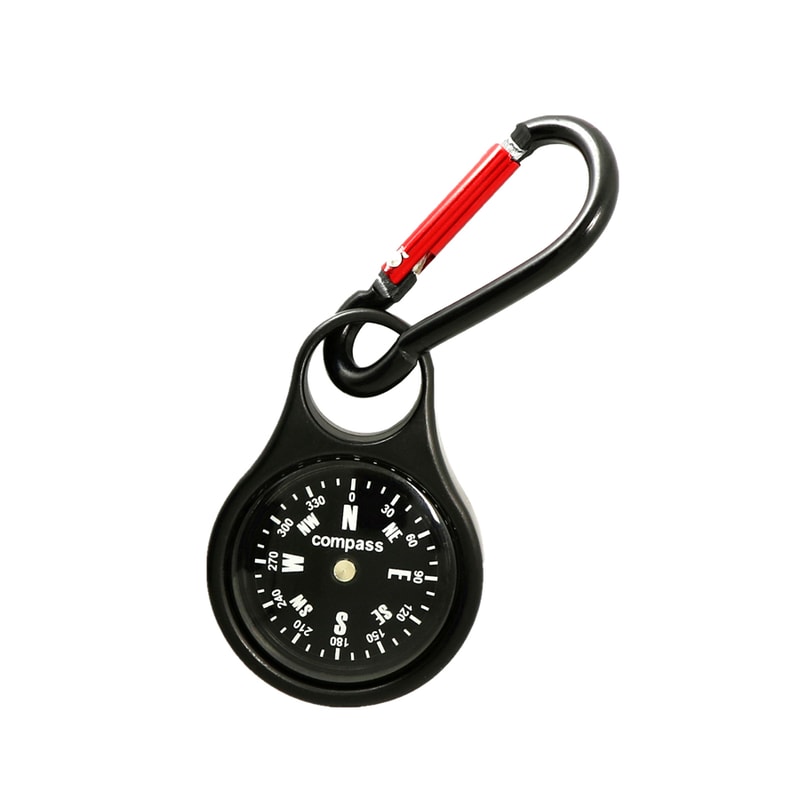 Clip-On Mini Survival Compass Keychain Portable Outdoor Navigation Tool
