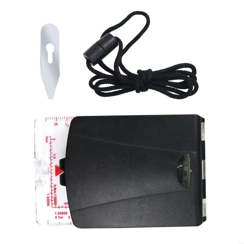 Precision Orienteering Compass with Mirror Sighting for Accurate Navigation Compass Outdoor Survival Tool