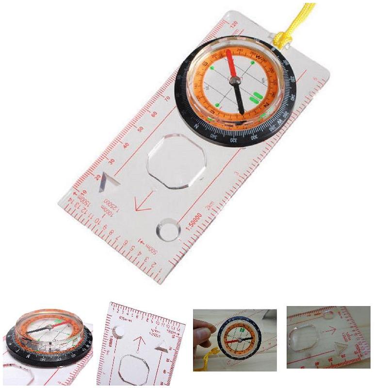 Professional lensatic compass with metal build for hiking navigation and outdoor survival