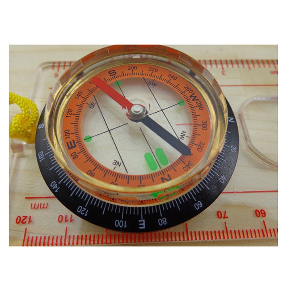Professional lensatic compass with metal build for hiking navigation and outdoor survival