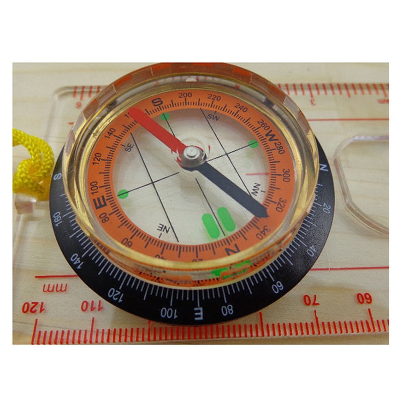 Professional lensatic compass with metal build for hiking navigation and outdoor survival