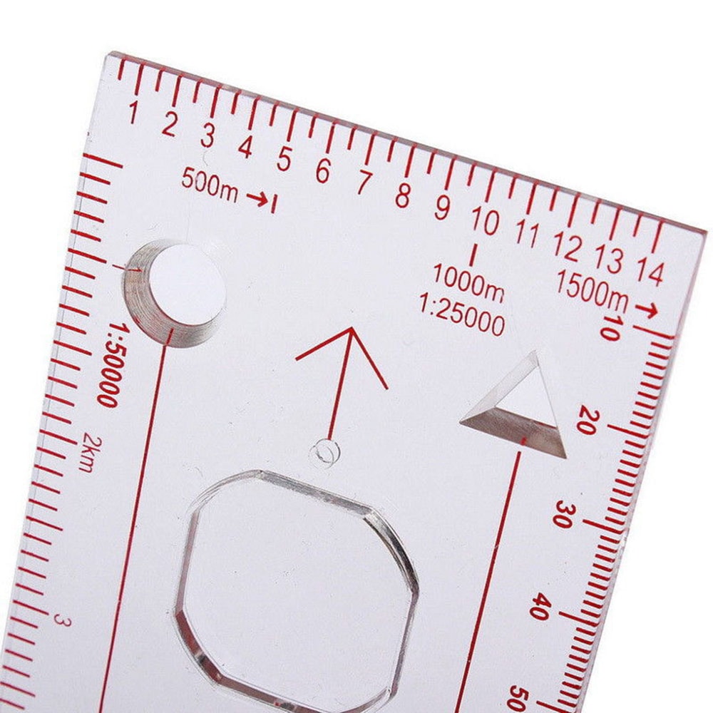 Professional lensatic compass with metal build for hiking navigation and outdoor survival