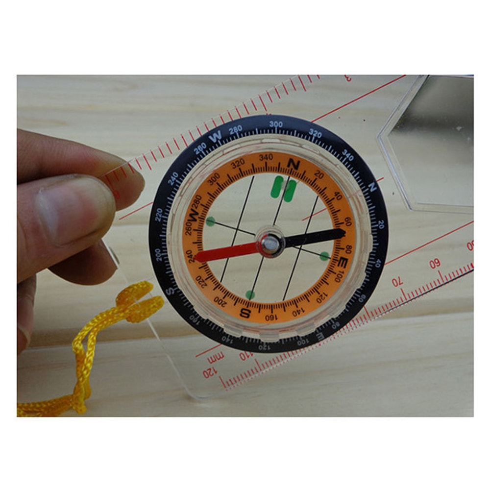 Professional lensatic compass with metal build for hiking navigation and outdoor survival