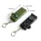 All in One Outdoor Survival Tool Mini Kit with Compass, LED Light, Whistle & Magnifier