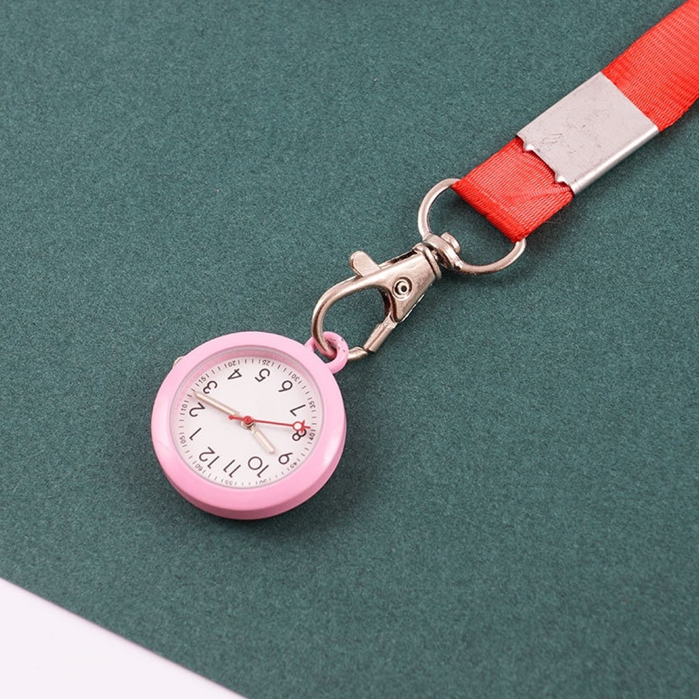 Retro Waterproof Nurse Fob Watch Luminous Hanging Medical Pendant Watch with Clip-On Design