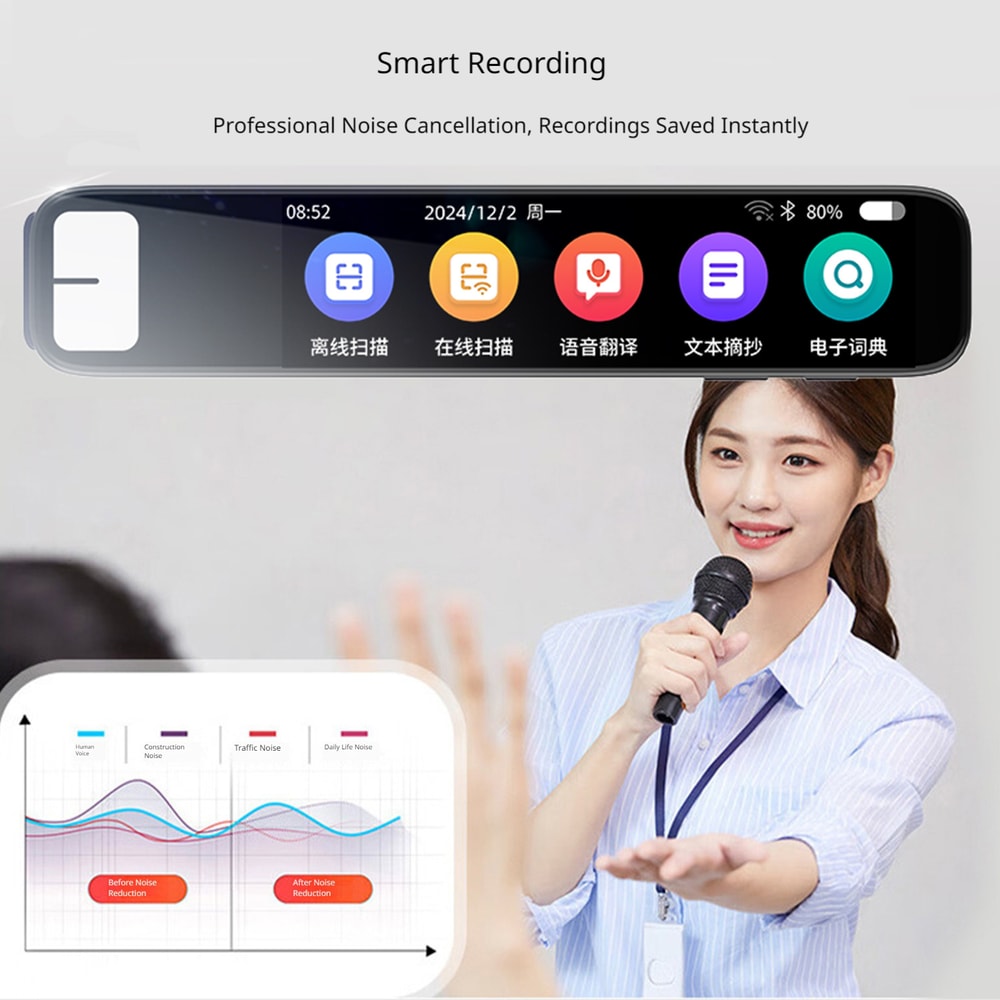 Smart AI Translation Pen Scanner Voice Translator With Offline Language Learning Reading Assistant 3