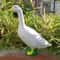 Rustic Goose Garden Statue Resin Outdoor Goose Figurine Decorative Farmhouse Yard Accent