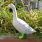 Rustic Goose Garden Statue Resin Outdoor Goose Figurine Decorative Farmhouse Yard Accent