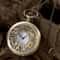Vintage Alice Pocket Watch Necklace Retro Bronze Quartz Pendant Gift for Women and Men