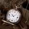 Vintage Alice Pocket Watch Necklace Retro Bronze Quartz Pendant Gift for Women and Men