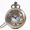 Vintage Alice Pocket Watch Necklace Retro Bronze Quartz Pendant Gift for Women and Men