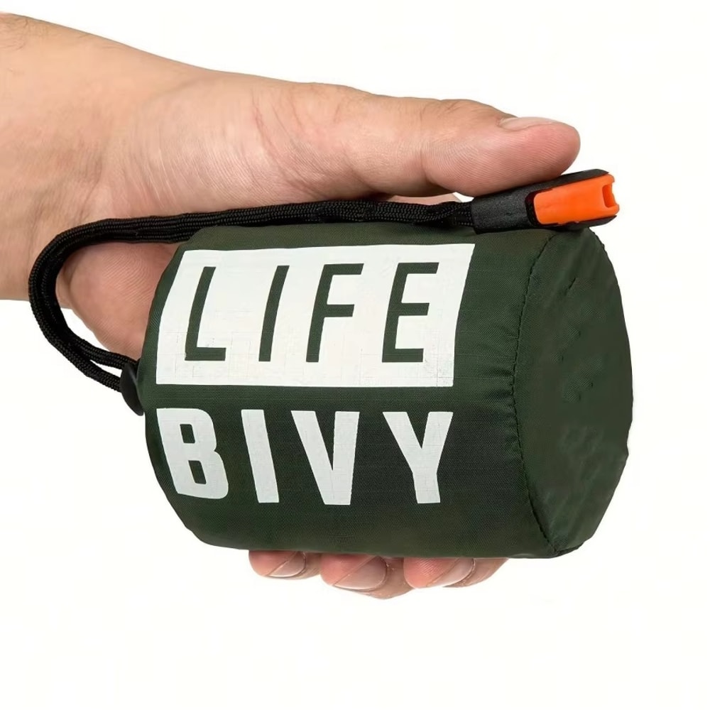 Portable Emergency Survival Sleeping Bag Waterproof Thermal Mylar Sack for Camping Hiking Safety Kit