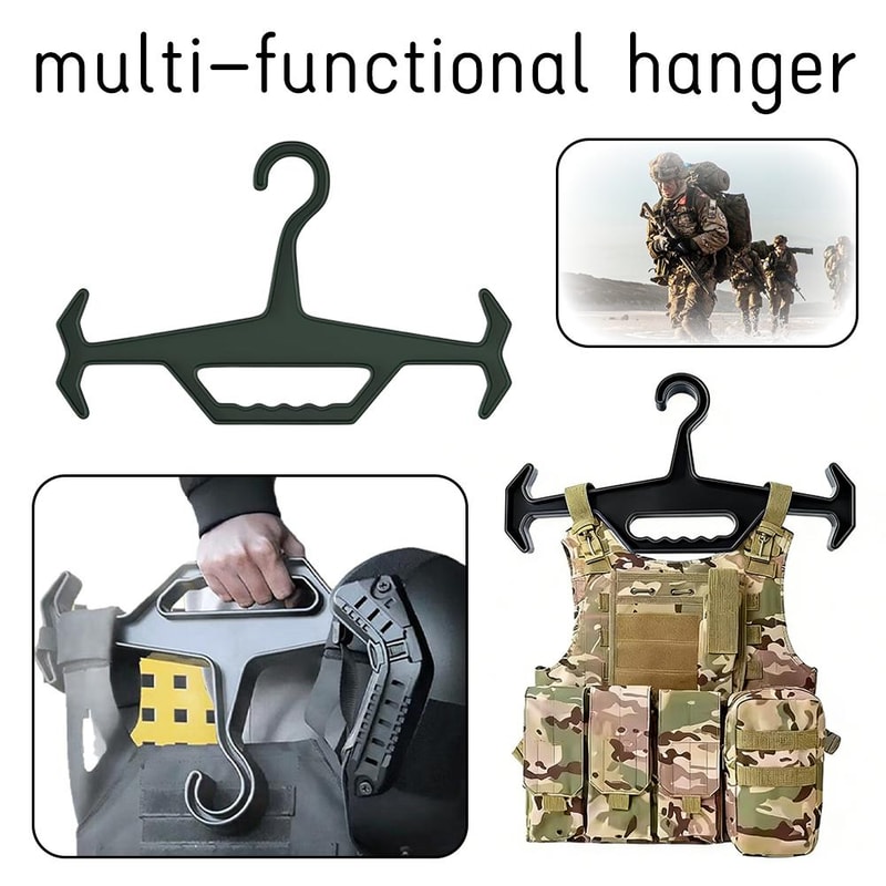Heavy Duty Tactical Vest Hanger Non Slip Gear Display Organizer
