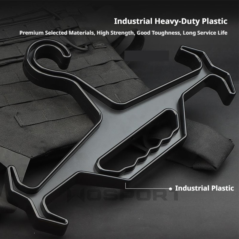 Heavy Duty Tactical Vest Hanger Non Slip Gear Display Organizer