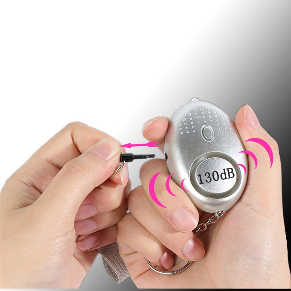 Personal Safety Alarm Keychain Loud Emergency Self Defense Alarm for Women Kids Seniors