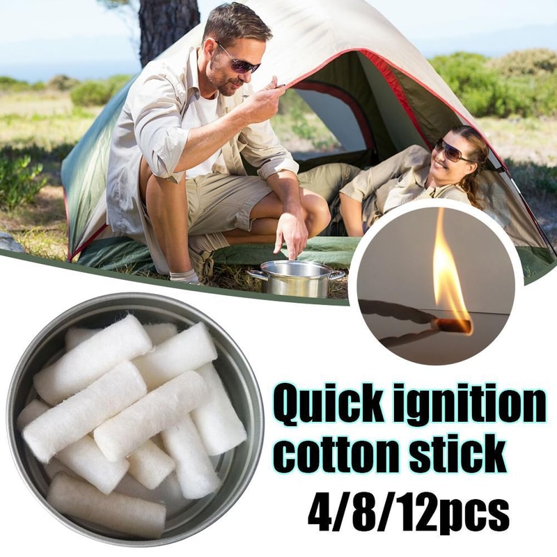Paraffin Wax Fire Starter Rope for Camping Reliable Survival Fire Starter Kit Outdoor Emergency Tool