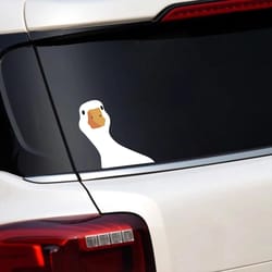 funny goose car sticker waterproof vinyl decal cute car exterior wrap