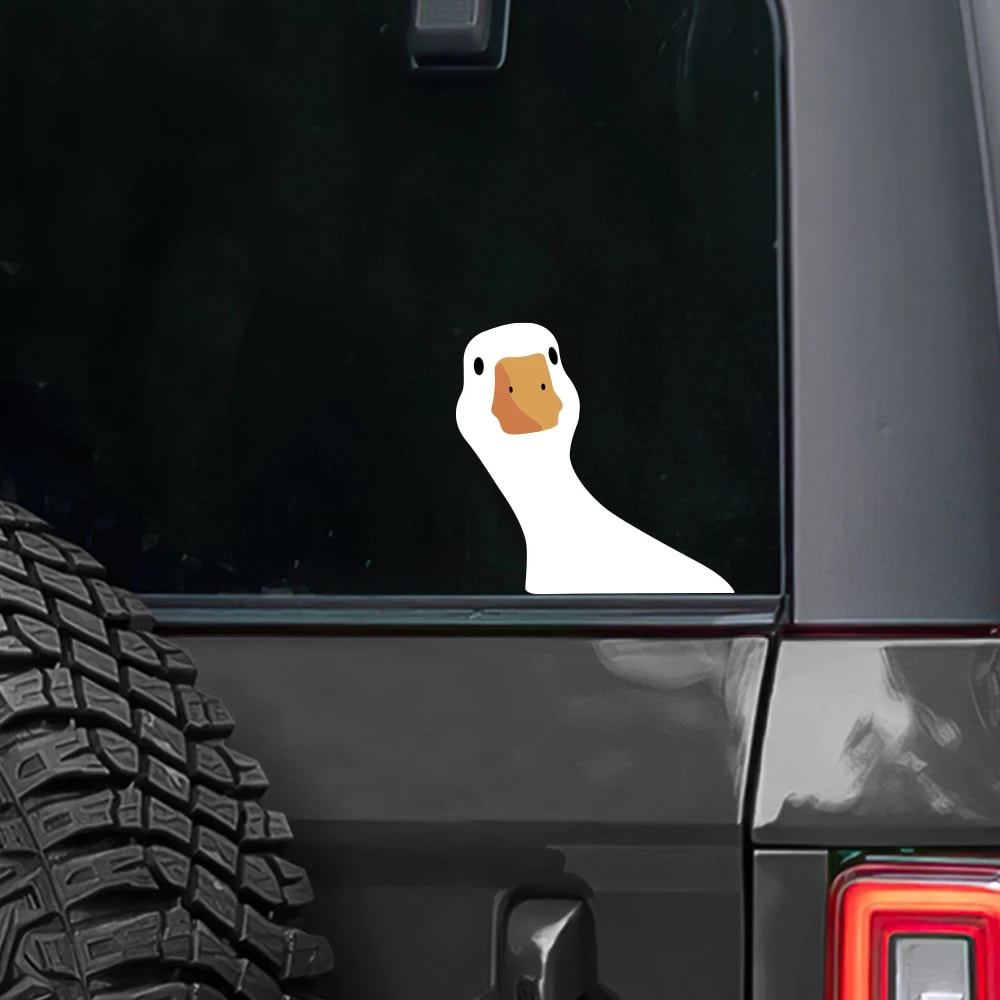 Funny Goose Car Sticker Waterproof Vinyl Decal Cute Car Exterior Wrap