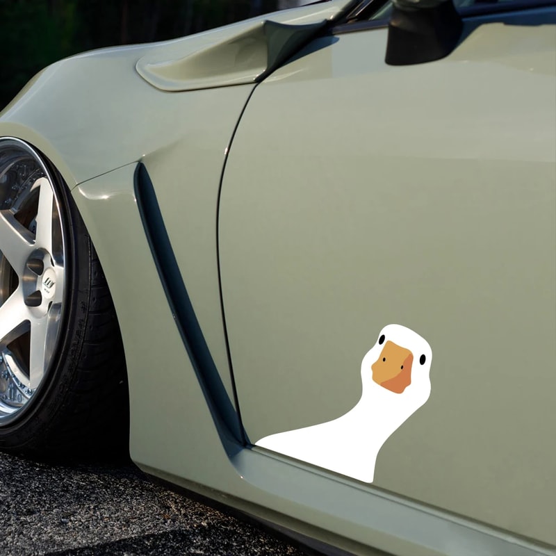 Funny Goose Car Sticker Waterproof Vinyl Decal Cute Car Exterior Wrap