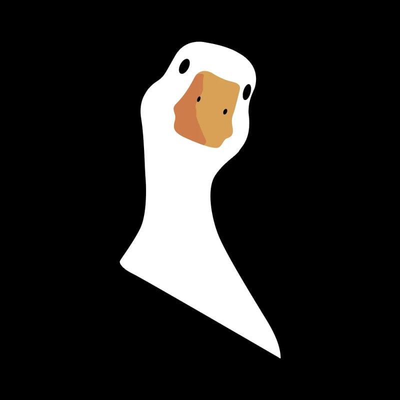 Funny Goose Car Sticker Waterproof Vinyl Decal Cute Car Exterior Wrap