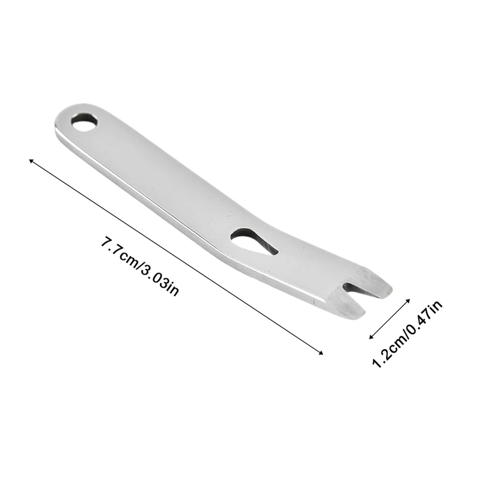 Stainless Steel EDC Pry Bar Multi Tool Keychain Compact Mini Survival Tool