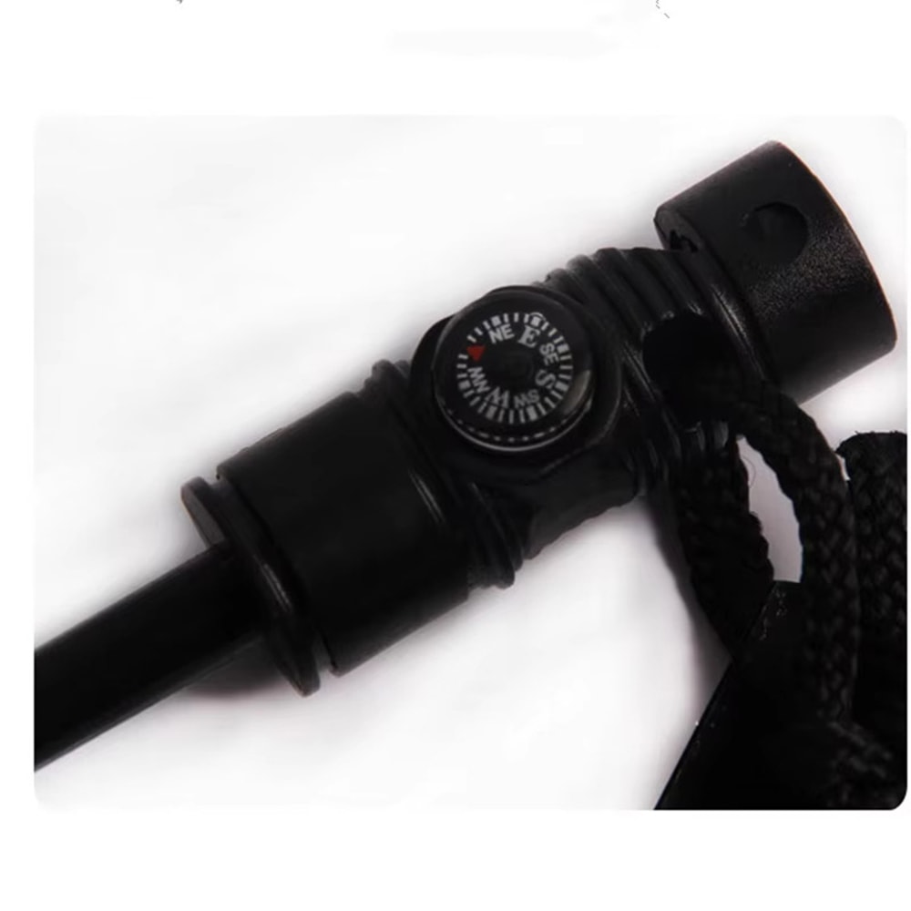 Magnesium Fire Starter Survival Kit with Whistle Compact Flint Fire Starter for Outdoor Emergency EDC