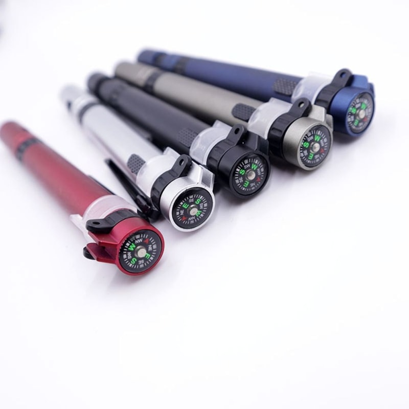Multifunctional Tactical Pen Light With Screwdriver Compass Stylus Portable EDC Tool 0