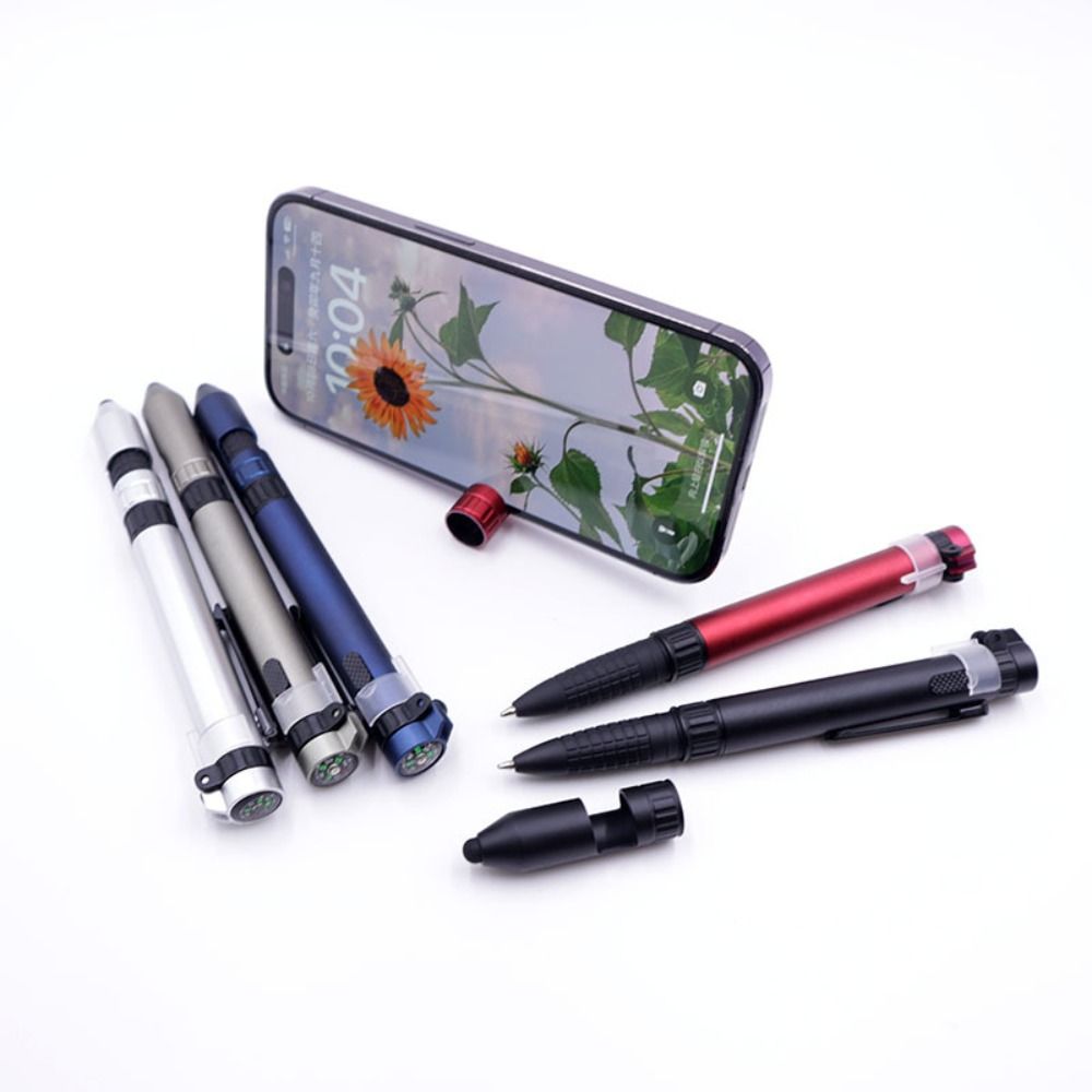 Multifunctional Tactical Pen Light With Screwdriver Compass Stylus Portable EDC Tool 2