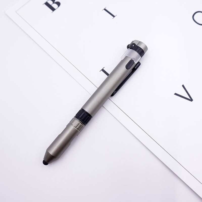 Multifunctional Tactical Pen Light With Screwdriver Compass Stylus Portable EDC Tool 6