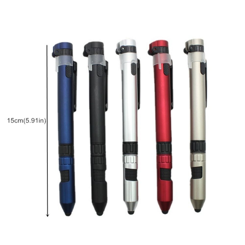 Multifunctional Tactical Pen Light With Screwdriver Compass Stylus Portable EDC Tool 5