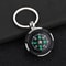 Compact Outdoor Compass Keychain, Mini Survival Navigation Key Holder for Hiking Camping Adventure Gear